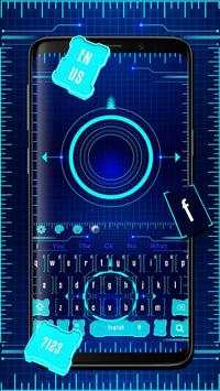 Hi-Tech Future Keyboard Theme screenshot 1