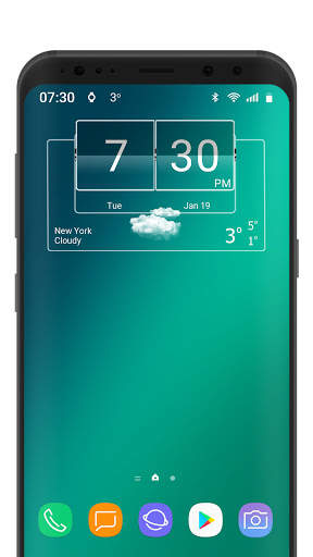 3D Flip Clock Theme Pack 06 screenshot 5
