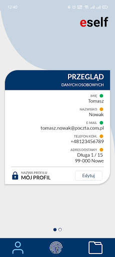 Eself: błyskawiczne zakupy i sejf danych osobowych screenshot 5