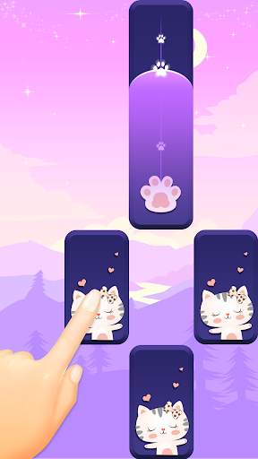 Dream Cat Piano Tiles:Free Rhythm Music Games screenshot 1