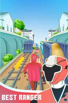 Subway Ninja Rangers Runner screenshot 3