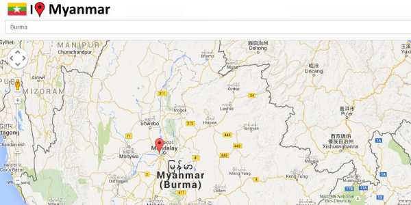 Yangon map screenshot 2