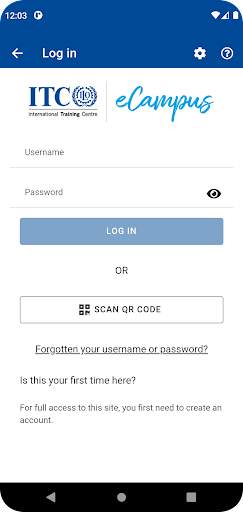 ITCILO eCampus screenshot 1