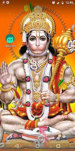 Lord Hanuman - Water Ripple Live Wallpaper screenshot 1