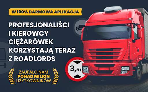 RoadLords - Darmowa Nawigacja GPS Dla Ciężarówek screenshot 1