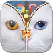 Cat Zipper Screen Lock Free 1.0