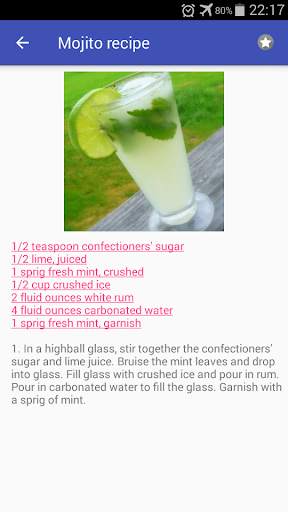 Cocktail recipes offline app. Cocktail & mocktail. screenshot 2