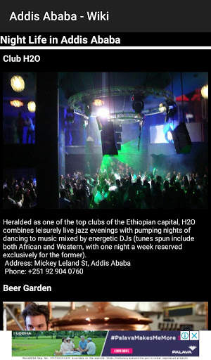 Addis Ababa city app Ethiopia travel music maps screenshot 3