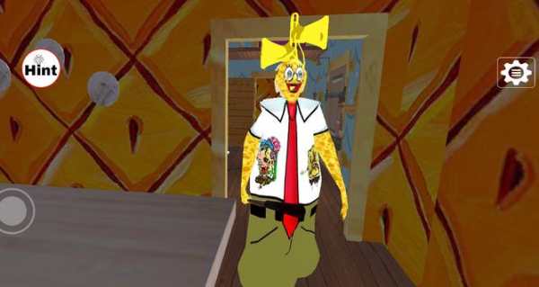 neighbor siren Sponge head Escape : granny scary screenshot 1