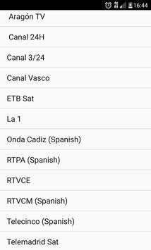 Spain TV channels स्क्रीनशॉट 4