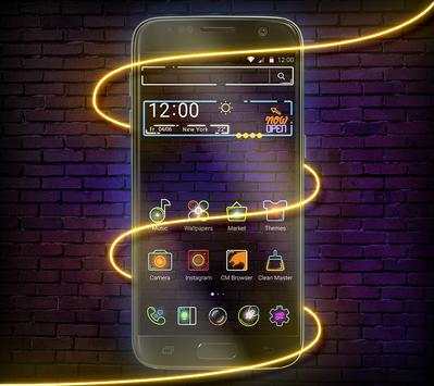 Neon Lights Shining Launcher screenshot 1
