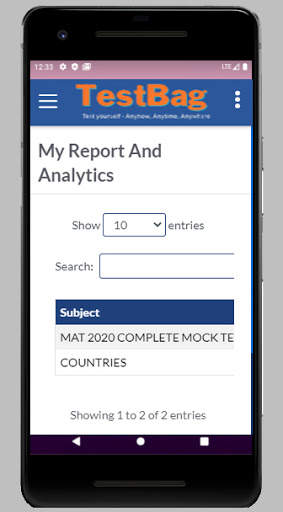 Mat Online test app screenshot 8