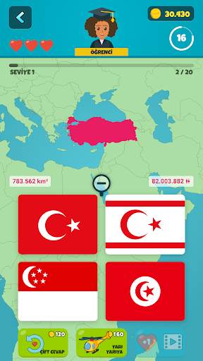 Ülke Bayrakları 2: Quiz Oyunu screenshot 2