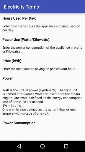 Electric Cost Bill Calculator screenshot 10