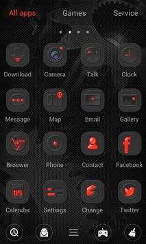 Red Energy V Launcher Theme screenshot 4