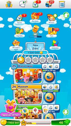 Pocket Tower－Hotel Builder screenshot 5