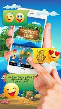 Tropical Lands New Keyboard Theme 2 تصوير الشاشة