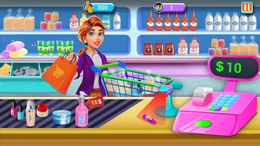 Shopping Mall Cashier - Cash Register Games скриншот 1