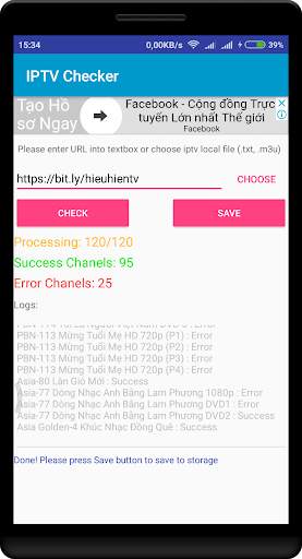 IPTV Checker screenshot 1