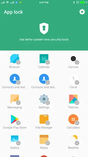 App lock - System level security tools скриншот 1
