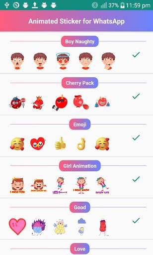 Animated Sticker Ready for WhatsApp WAStickerApps screenshot 2