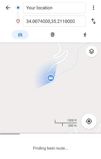 my location-current coordinates-drive and save screenshot 2