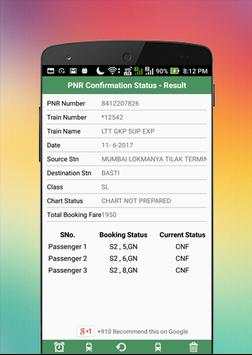 PNR Confirmation Status screenshot 3