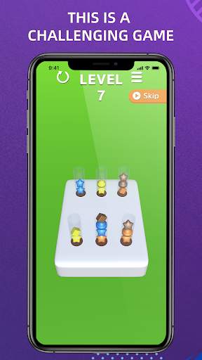 Sort Candy Puzzle - เกมเรียงสี 3D ฟรี screenshot 4