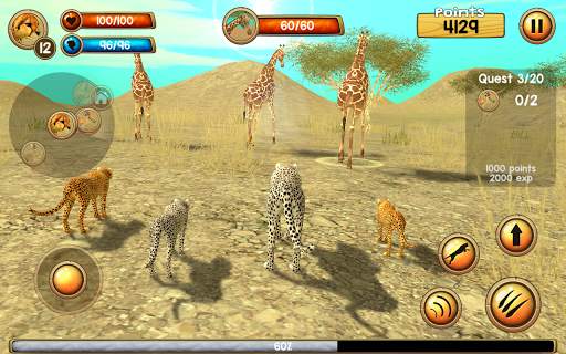 Wild Cheetah Sim 3D स्क्रीनशॉट 8