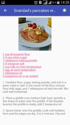 Pancakes recipes with photo offline screenshot 4