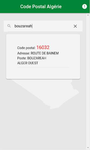 Zip code Algeria screenshot 2