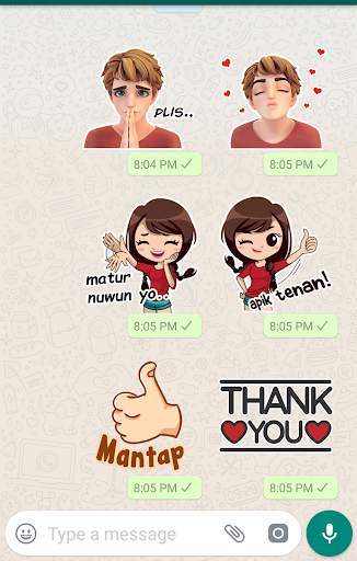 Stiker Gaul WhatsApp - untuk Anak Gaul Indonesia screenshot 4