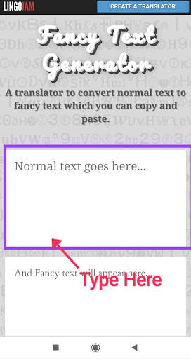 Stylish Font Maker-Generate Stylish Text. screenshot 1