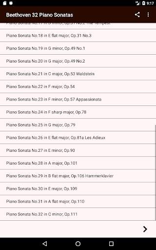 Beethoven 32 Piano Sonatas screenshot 4
