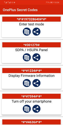 Secret Codes for OnePlus Mobiles screenshot 4