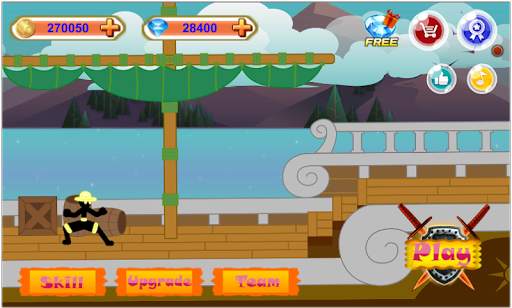 Stickman Hero - Pirate Fight screenshot 1