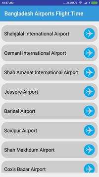 Bangladesh Airports Flight Time screenshot 1