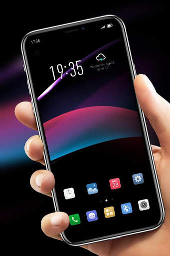 Abstract Colorful Simple Dark Line Theme screenshot 4