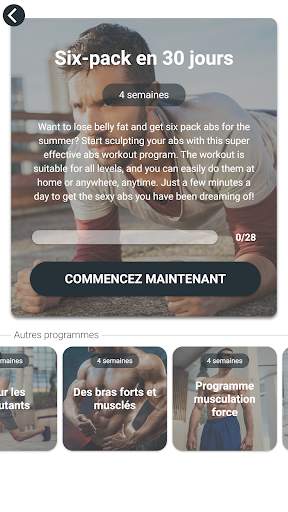 Exercices de musculation pour les hommes screenshot 4