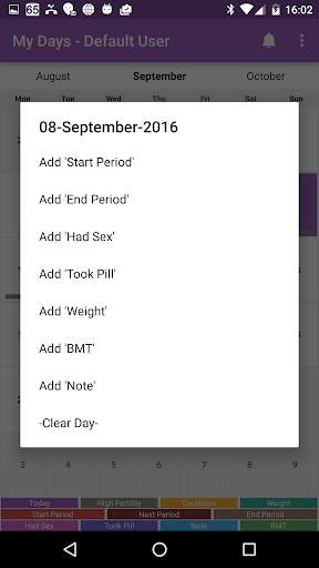 My Days - Ovulation Calendar & screenshot 2