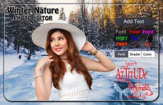 Winter Nature Photo Editor screenshot 2