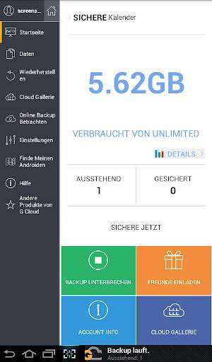 G Cloud Backup screenshot 9
