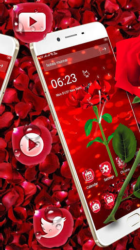 3D Rose Launcher Theme🌹 screenshot 3