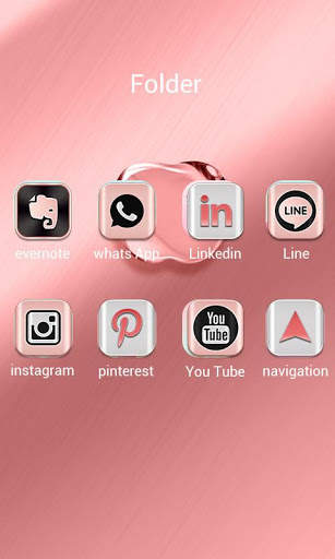 RoseGold Apple GOLauncherTheme screenshot 4