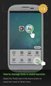 Front home Dodol Launcher Font screenshot 3