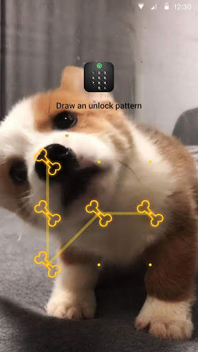 AppLock Live Theme - Corgi screenshot 1
