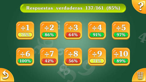 Tablas de multiplicación y división. Formación. screenshot 5