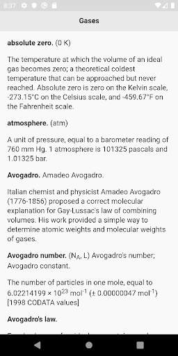Chemistry  Terms screenshot 3