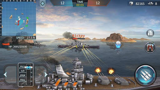 โจมตีเรือรบ 3D -Warship Attack screenshot 1