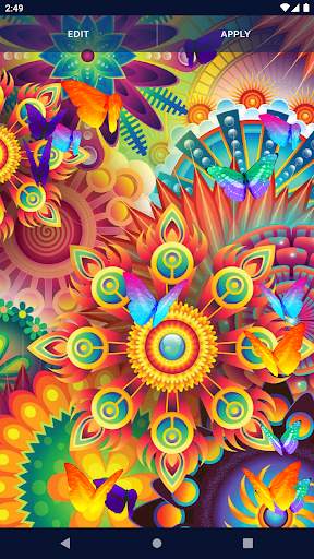 Neon Butterflies Wallpaper screenshot 5